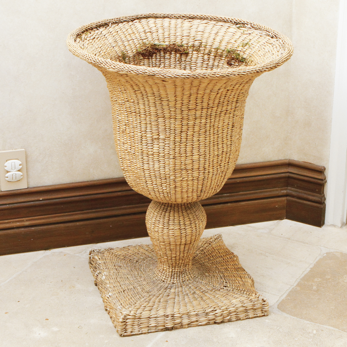 Wicker Plant Stand EBTH